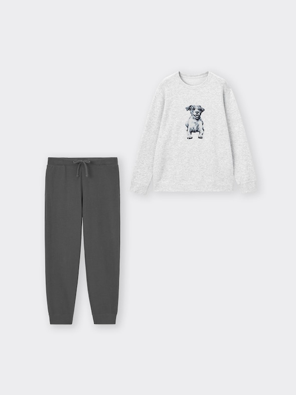 ストレッチソフトラウンジセット(ドッグ)(長袖&ロングパンツ)