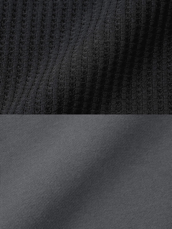 ワッフルストレッチソフトラウンジセット(長袖&ロングパンツ)