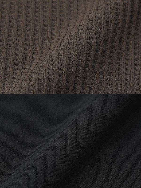 ワッフルストレッチソフトラウンジセット(長袖&ロングパンツ)