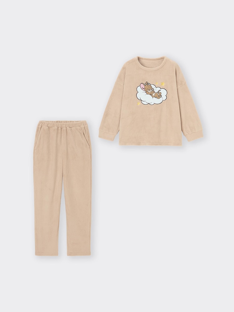 GU公式 | マシュマロフィールラウンジセット(長袖) TOM and JERRY