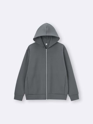 ダブルフェイスフルジップパーカ 【メンズ】 【Tシャツ・スウェット】【GU公式/ジーユー】 【GRAY】 ダブルフェイスフルジップパーカ 【メンズ】 【Tシャツ・スウェット】【GU公式/ジーユー】 【GRAY】