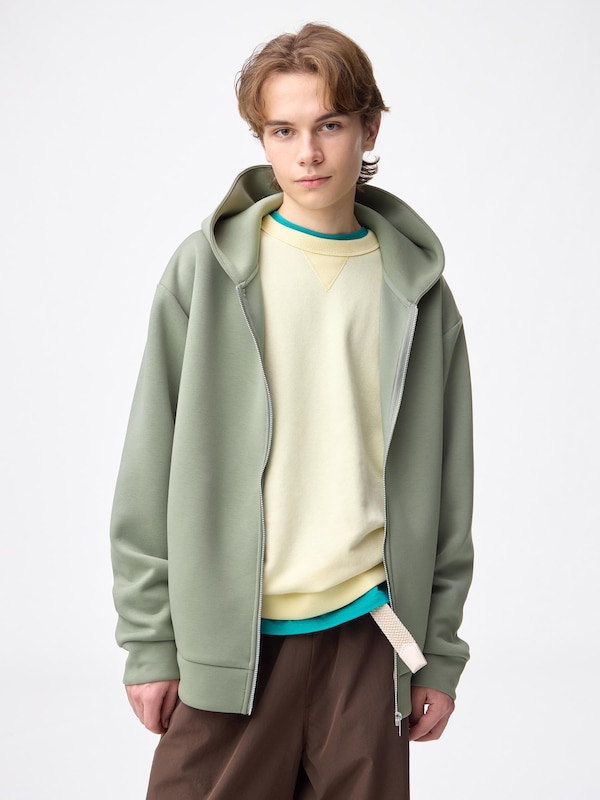 パフスウェットフルジップパーカ