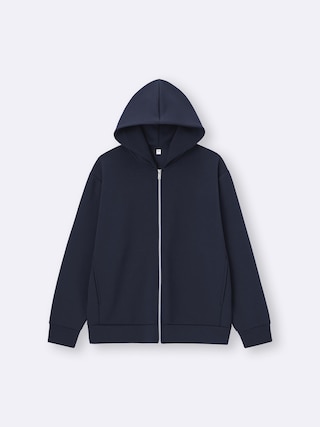 ダブルフェイスフルジップパーカ 【メンズ】 【Tシャツ・スウェット】【GU公式/ジーユー】 【NAVY】 ダブルフェイスフルジップパーカ 【メンズ】 【Tシャツ・スウェット】【GU公式/ジーユー】 【NAVY】