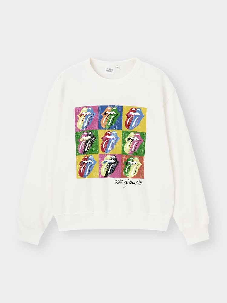 GU公式 | ウォッシュドスウェットプルオーバー The Rolling Stones