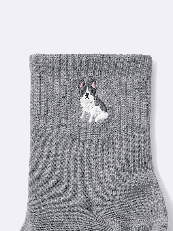 アンクルソックス(刺繍)