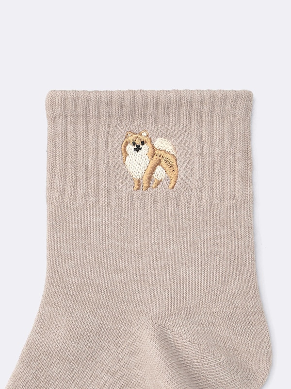 アンクルソックス(刺繍)