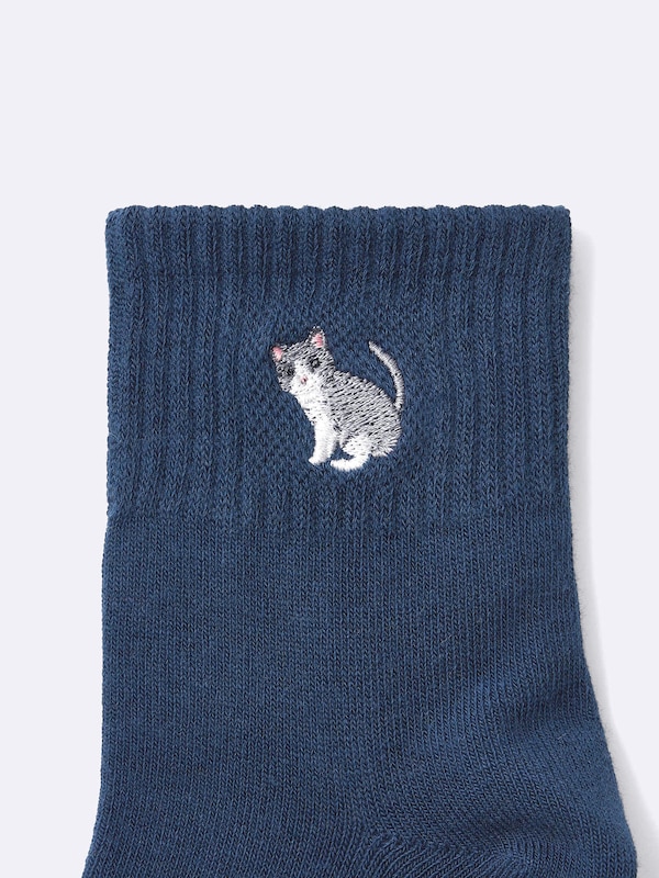 アンクルソックス(刺繍)