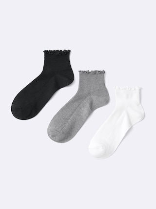 メローアンクルソックス3P 【レディース】 【インナー・下着】【GU公式/ジーユー】 【MULTI(PATTERN)1】 メローアンクルソックス3P 【レディース】 【インナー・下着】【GU公式/ジーユー】 【MULTI(PATTERN)1】
