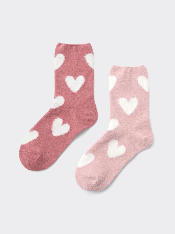 ルームソックス2P(ハート)