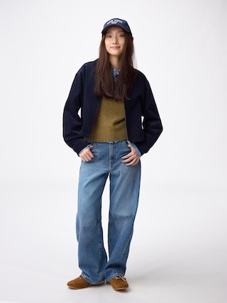 バレルレッグジーンズ(丈標準71.0~75.0cm)(セットアップ可能) 【レディース】 【パンツ】【GU公式/ジーユー】 【BLUE】 バレルレッグジーンズ(丈標準71.0~75.0cm)(セットアップ可能) 【レディース】 【パンツ】【GU公式/ジーユー】 【BLUE】