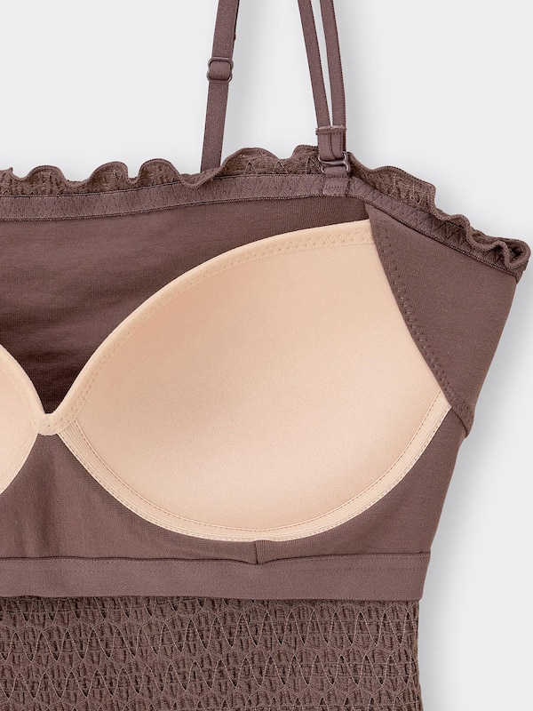 ブラフィールシャーリングクロップドチューブトップ