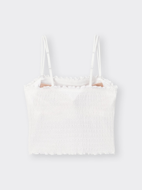 ブラフィールシャーリングクロップドチューブトップ