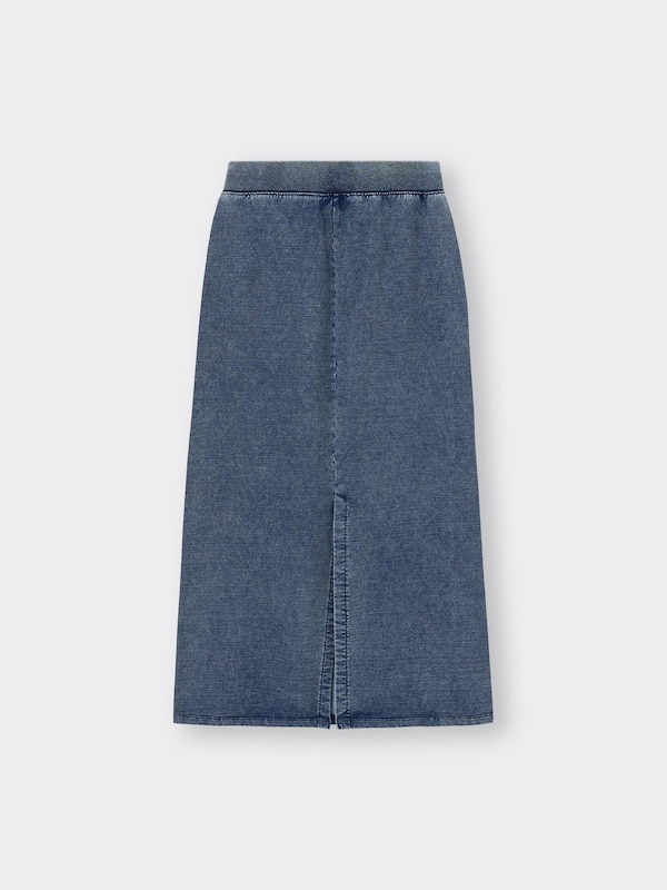 ウォッシュドスウェットマキシスカート