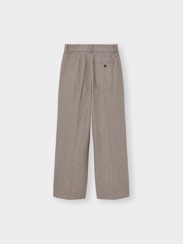 ヘリンボーンタックワイドパンツ(丈標準70.0～74.0cm)