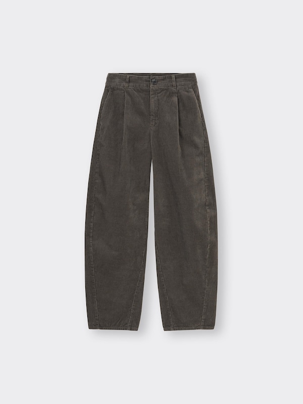 コーデュロイバレルレッグパンツ(丈標準71.0～75.0cm)(セットアップ可能)