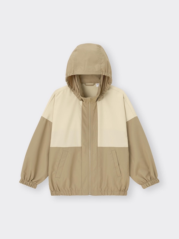 KIDS(男女兼用)バイカラーフーディブルゾン