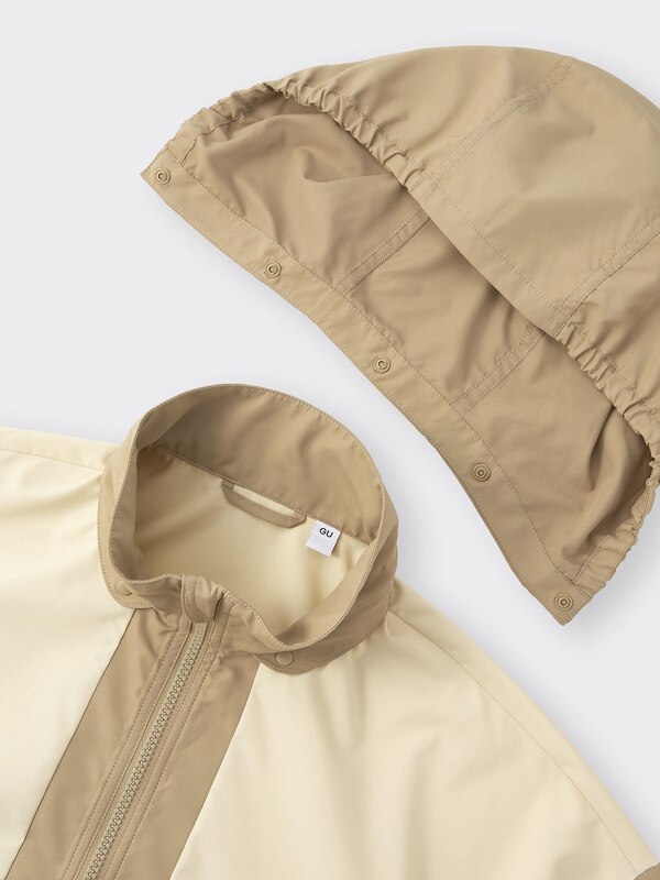 KIDS(男女兼用)バイカラーフーディブルゾン