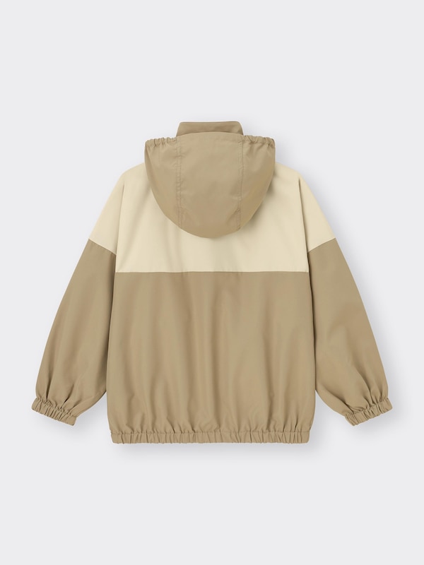 KIDS(男女兼用)バイカラーフーディブルゾン