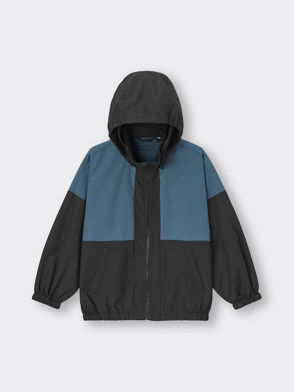 KIDS(男女兼用)バイカラーフーディブルゾン
