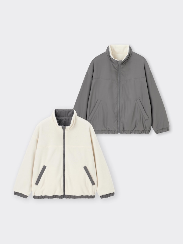 KIDS(男女兼用)フリースリバーシブルブルゾン