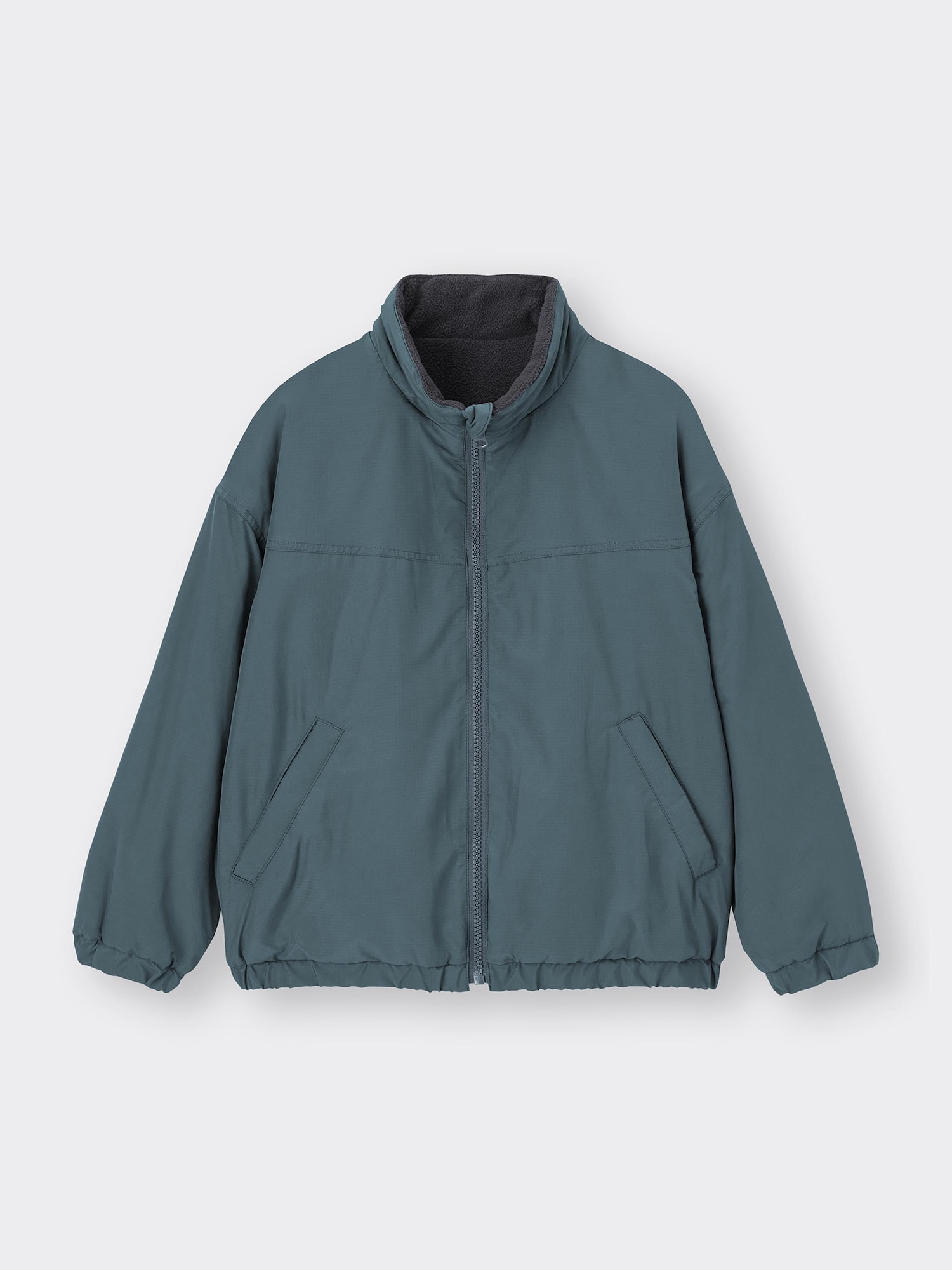 GU公式 | KIDS(男女兼用)フリースリバーシブルブルゾン