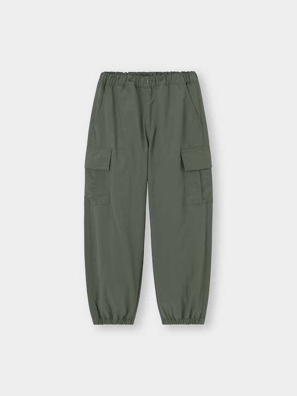 KIDS(男女兼用)裏フリースワイドカーゴジョガーパンツ