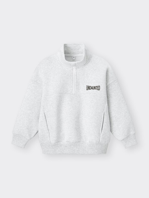 KIDS(男女兼用)ヘビーウェイトスウェットハーフジッププルオーバー