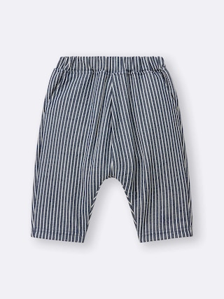 BABY(TODDLER)ドライサマナルパンツ(7分丈)(ストライプ)+E 【KIDS・TEEN】 【BABY(ベビー)】【GU公式/ジーユー】 【NAVY】 BABY(TODDLER)ドライサマナルパンツ(7分丈)(ストライプ)+E 【KIDS・TEEN】 【BABY(ベビー)】【GU公式/ジーユー】 【NAVY】