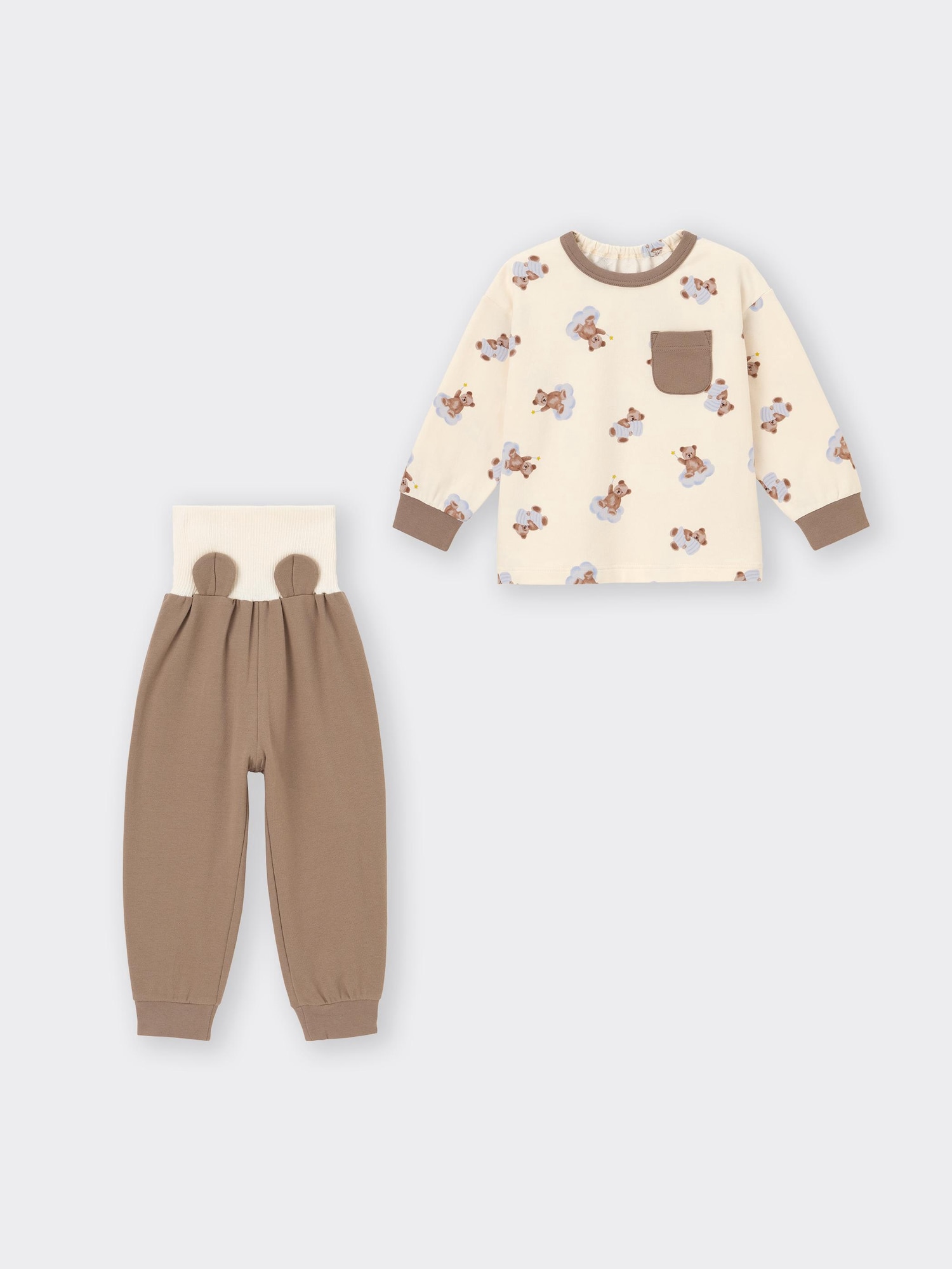 GU公式 | BABY(TODDLER)カンタンパジャマ(長袖&ロングパンツ)(キッズ)
