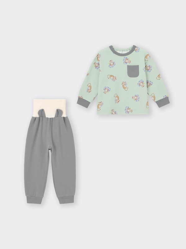 BABY(TODDLER)カンタンパジャマ(長袖&ロングパンツ)+E