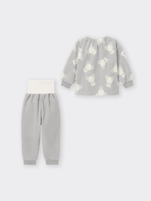 BABY(TODDLER)フリースカンタンパジャマ(長袖&ロングパンツ)+E