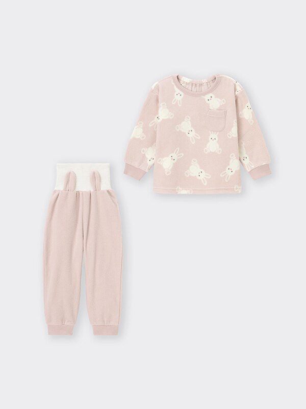BABY(TODDLER)フリースカンタンパジャマ(長袖&ロングパンツ)+E