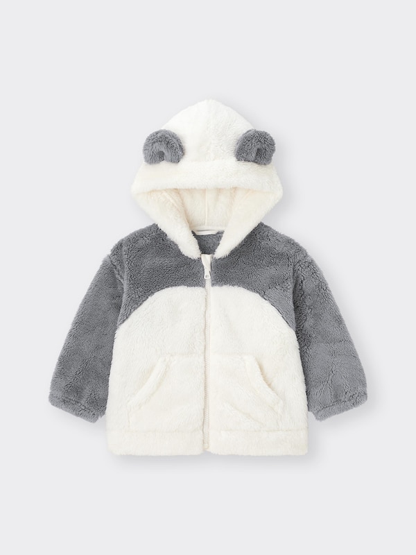 BABY(TODDLER)フリース耳付きフルジップパーカ