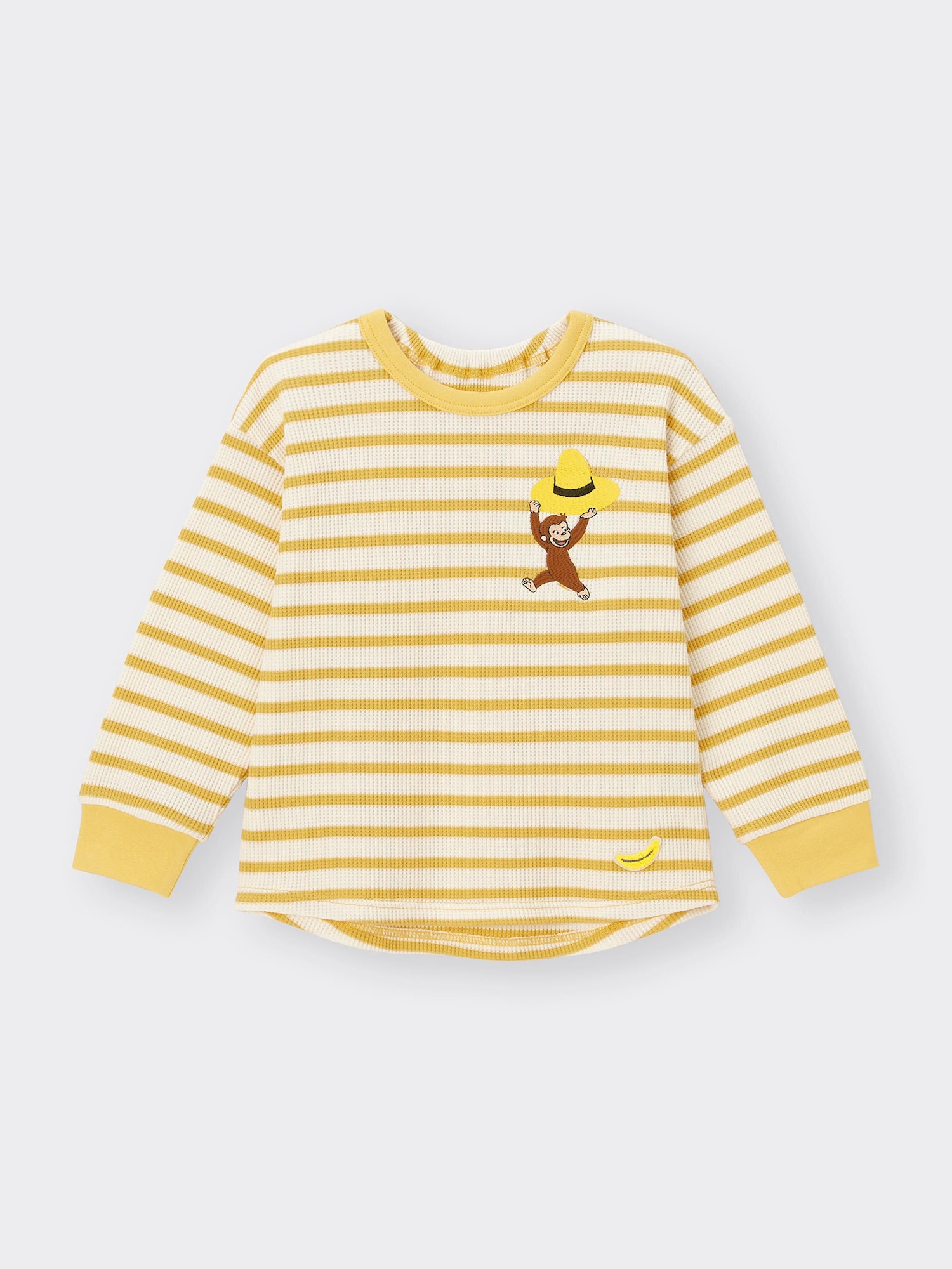 購入不可 GU公式 | BABY(TODDLER)カンタンT(長袖) Curious George(KIDS・TEEN)の