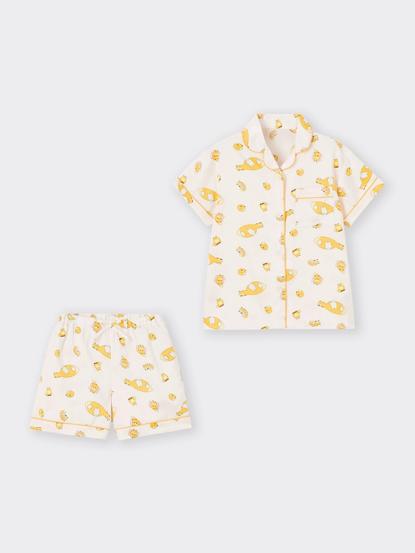 KIDS(男女兼用)サテンパジャマ(半袖&ショートパンツ) NANDEMOIKIMONO