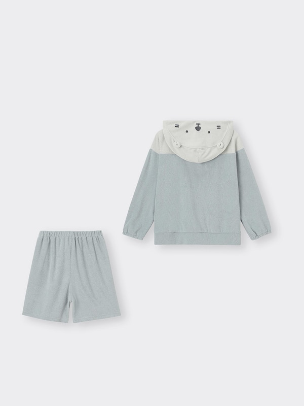 KIDS(男女兼用)ソフトパイルセット(長袖&ショートパンツ) NANDEMOIKIMONO