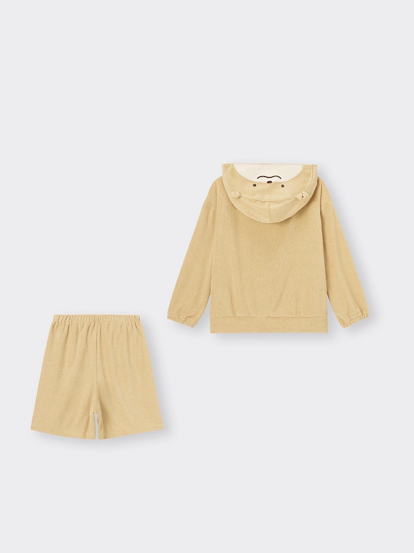 KIDS(男女兼用)ソフトパイルセット(長袖&ショートパンツ) NANDEMOIKIMONO