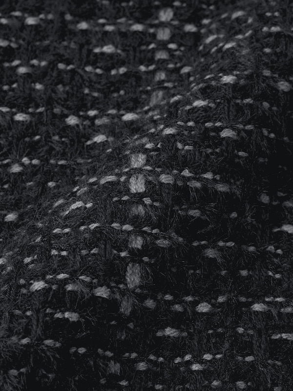 ローゲージクルーネックセーター(チェック)