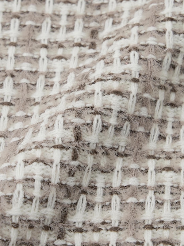 ローゲージクルーネックセーター(チェック)