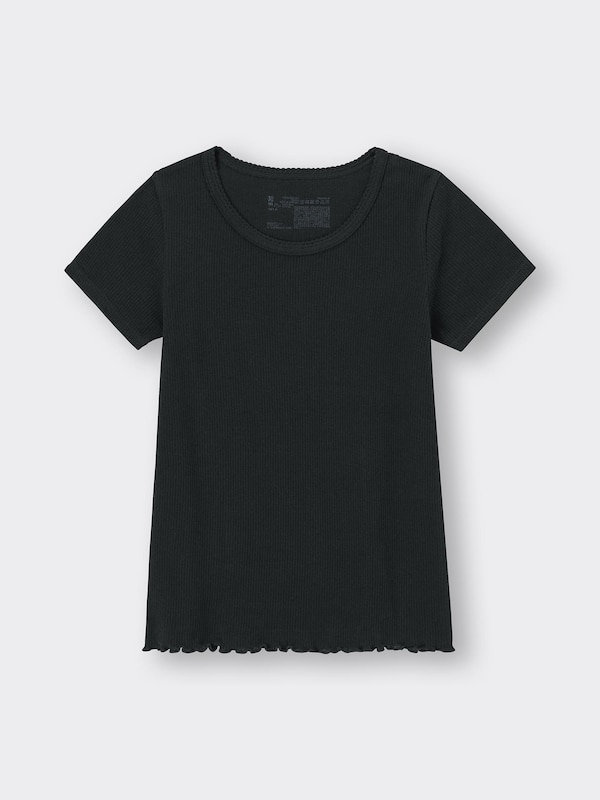 GIRLSドライコットンリブT(半袖)+E