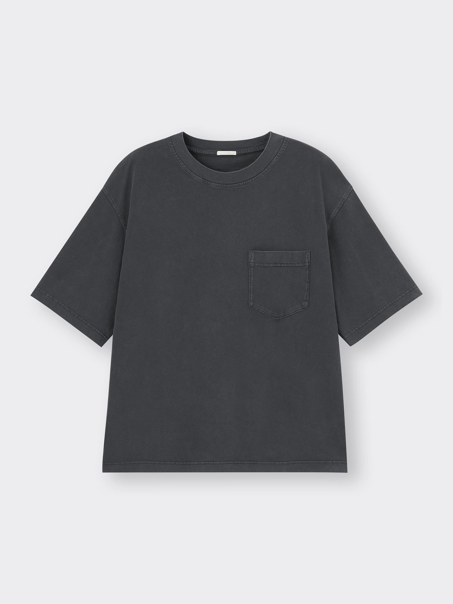 GU公式 | ウォッシュドワイドクロップドT(5分袖)