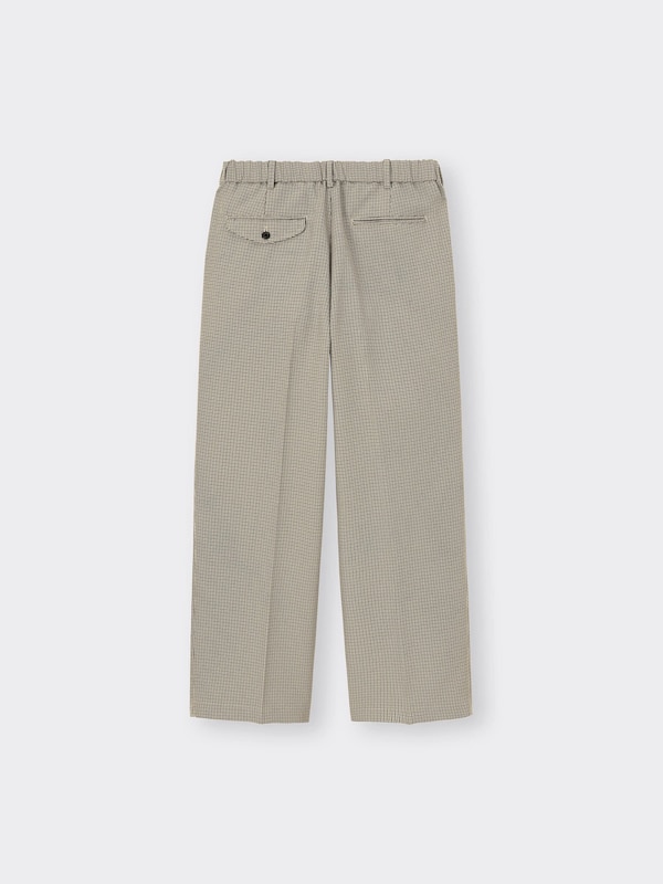 ツータックバギースラックス(チェック)(セットアップ可能)