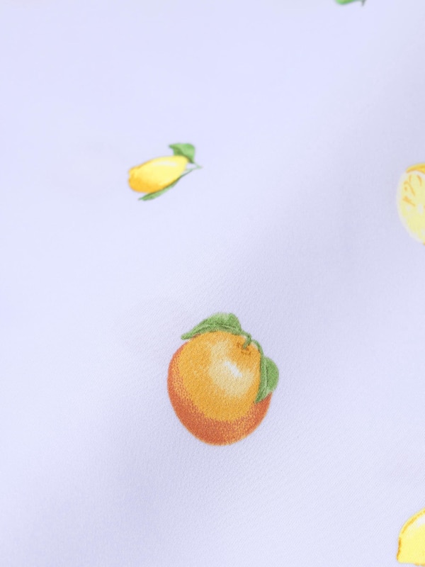 GIRLSサテンパジャマ(長袖&ロングパンツ)(ミックスフルーツ)