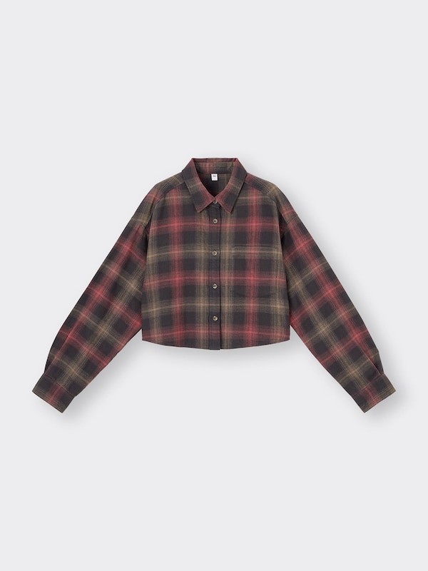 フランネルショートシャツ