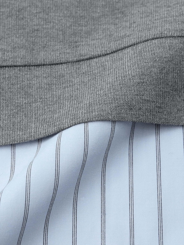 布帛コンビネーションプルオーバーQ