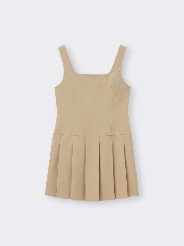 ローウエストプリーツジャンパードレスNTQ