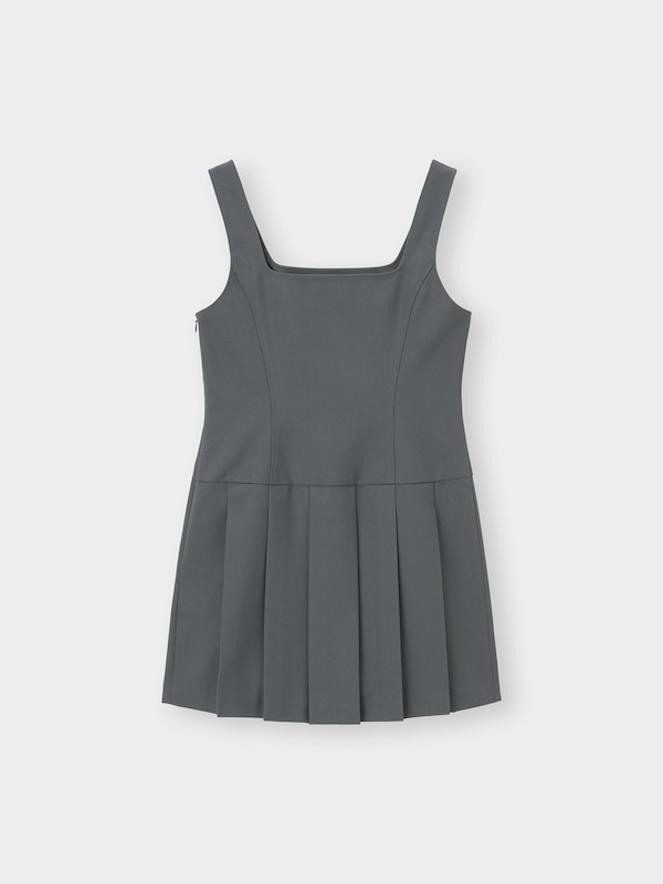 ローウエストプリーツジャンパードレスNTQ