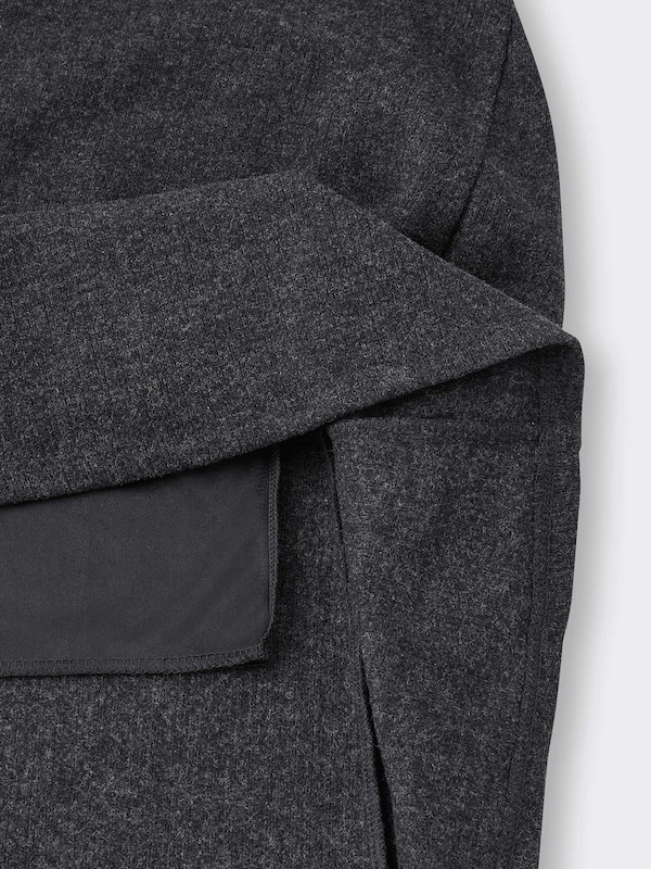 ブラッシュドリブフレアスカートZ+E