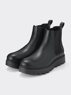 GU 新品リアルレザーサイドゴアブーツ