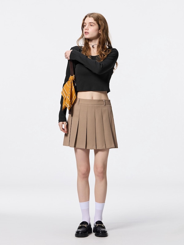 リブクロップドT(長袖)